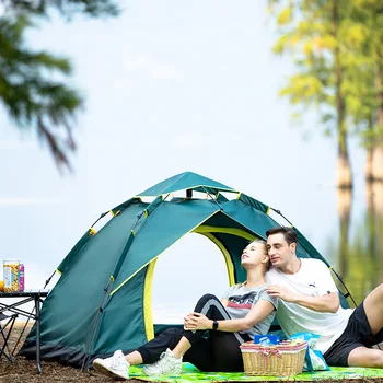 I 2018 skal den nye to-værelses en hal to-person fuldautomatisk udendørs camping og fritid teltet vil være engros på lager