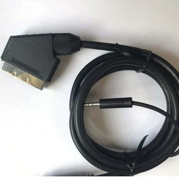 Forniklet til SEGA Genesis 1 3,5 mm stik dual channel scart av-kabel 1,8 meter