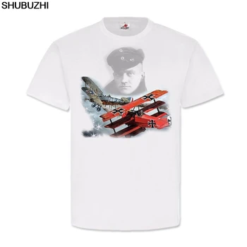Hot Sell shubuzhi Mode Lukas Wirp Red Baron Manfred Von Richthofen Malerier Billede Kunst T-Shirt med O-Hals T-Shirt