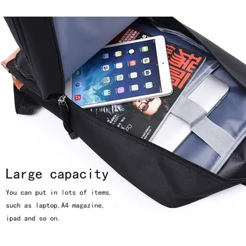 Barbapapa trykt laptop backpack, 15.6 tommer, anti-theft, mænd og kvinder, unge, skole tasker, college rejse rygsække