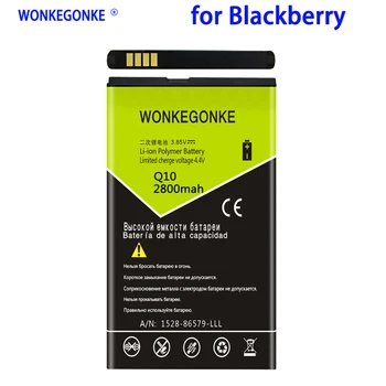 WONKEGONKE 2800mah ACC-53785-201 BAT-52961-003 NX1 til Blackberry Q10 Batteri Q10 LTE / Q10 LTE SQN100-1 mobiltelefon batteri