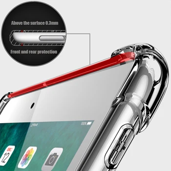 Tablet etui til Samsung Galaxy Tab En 8 2019 Pen Silicone soft shell TPU Airbag cover Gennemsigtig beskyttelse taske til SM-P200/P205