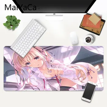 MaiYaCa sexet anime girl Design Mønster Spil musemåtte XXL musemåtte Laptop Skrivebord Mat pc gamer completo for lol/world of warcraft