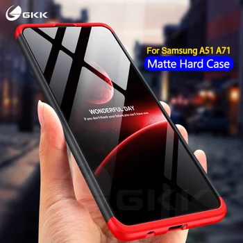 GKK 360 grader beskyttelse Tilfældet For Samsung A51-A71-Sag 3 I 1 Anti-shock Hårdt PC Mat Cover til Samsung galaxy A51 A71 Coque