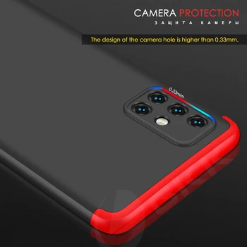 GKK 360 grader beskyttelse Tilfældet For Samsung A51-A71-Sag 3 I 1 Anti-shock Hårdt PC Mat Cover til Samsung galaxy A51 A71 Coque