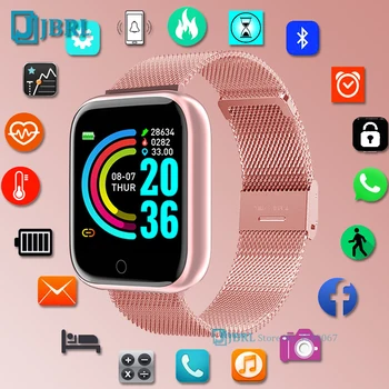 Mode, Smart Ur Kvinder SmartWatch Mænd Sport Armbånd pulsmåler Bluetooth-Fitness Tracker Se Til Android, IOS Ur