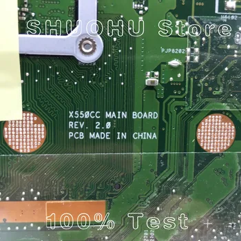KEFU X550CC For ASUS X550CA R510C Y581C X550C X550CL Laptop Bundkort I5 CPU 4G Testet arbejde oprindelige Bundkort