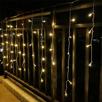5 m 96SMD Hvid Holiday Festival Gardin Bryllup Lys LED Strip String ice bar lampe Guirlander til FEST FAIRY JUL NY