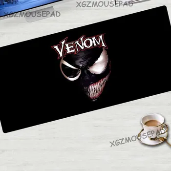 XGZ Film musemåtte Stor Sort Lås Egde Søde Venom Laptop Skrivebord Mat Stof, Non-slip Gummi Stribe for Csgo Dota2 Gamer