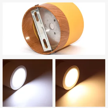 Stue Lys Træ Dekorative Led Lys Nordiske Køkken Projektører Led Loft Belysning I Hjemmet Farverige Runde Lampe I Soveværelset