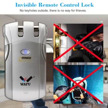 WAFU 018W Pro WIFI Smart Door Lock Fjernbetjening Lås Sikkerhed Usynlige Keyless Intelligent Lås iOS Android APP Låse