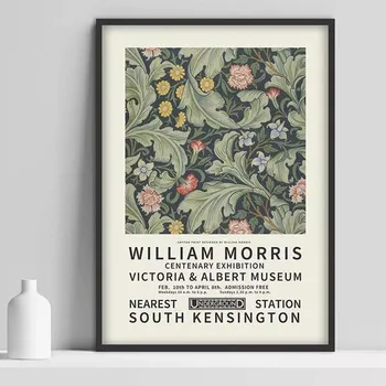 William Morris Victoria and Albert Museum Udstilling Lærred Maleri Plakater og Prints Væg Kunst Billeder til stuen