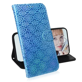 Laser Fluorescerende Flip Wallet Telefon Tilfældet For Asus Zenfone Max Plus (M1) ZB570TL Smartphone Tilfældet For Asus ZB570TL Book Taske Cover