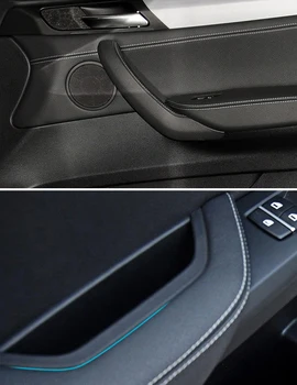 Bil Indvendige dørhåndtag Panel Trække Trim Indvendige Håndtag Dæksel til BMW X3 X4 F25 F26 2010 2011 2012 2013 2016 2017