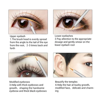 BREYLEE Øjenvipper Vækst Serum Nye Stil Øjenvipper Enhancer Eye Lash Behandling Flydende Længere, Fyldigere og Tykkere Øjenvipper [Makeup