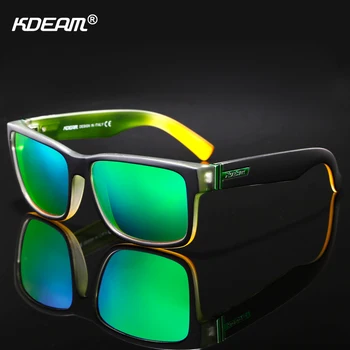 KDEAM For Mænd Polariserede Solbriller Sport Skøre Farver, Sol Briller, Elmore Blokering-UV Nuancer Med Box