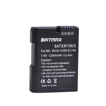 Batmax 2Pc EN-EL14 DA-EL14A Kamera Batteri akku+Dual USB Oplader til Nikon P7800,P7700,P7100,P7000,D5600,D5500,D5300,D5200,D3200