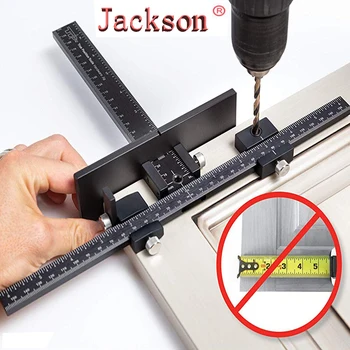 Værktøj til træbearbejdning Kabinet Hardware Jig Værktøj - Bore-Skabelon Guide til Dør og Skuffe Håndtag + Knappen + Træk Installation af Værktøjer
