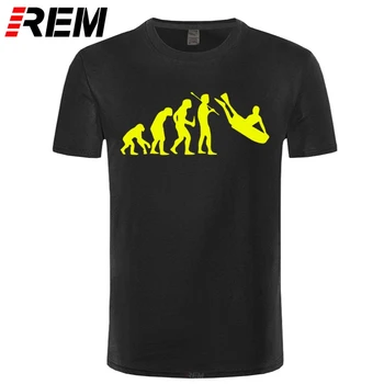 REM Badeby Casual T-shirt Nye Menneskelige Evolution Krop Bord Sjove T-Shirts, Sommer Unisex Trænings-og Korte ærmer Toppe Tee