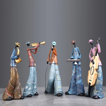 Folk Rock band art musikalsk instrument, karakter model harpiks håndværk statue figur boligindretning