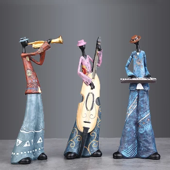 Folk Rock band art musikalsk instrument, karakter model harpiks håndværk statue figur boligindretning