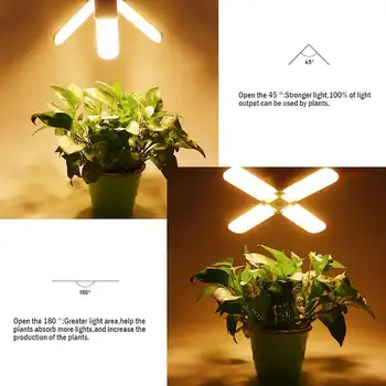 Nyt Design Fulde Spektrum 100W 150W 200W LED vækst Lys Plante Lys, E27 Pære Phytolamp Varm Hvid for Indendørs Drivhus Vegs