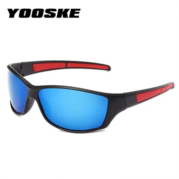 YOOSKE Klassiske Retro Herre Polariserede Solbriller Mænd, Rektangel Vintage solbriller Ramme UV400-Brillerne