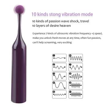 IKOKY G-Spot Vibrator Slikke Klitoris, Vagina Stimulator 10 Frekvens Flirte Legetøj Masturbator Sex Legetøj til Kvinder Brystvorten Massageapparat