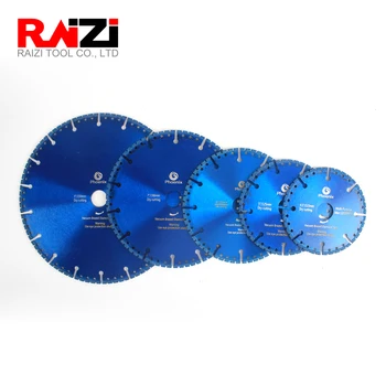 Raizi 4.5-9 tommer diamond savklinge til Flere formål svinghjul til beton og mursten, sten, aluminium, stål, PVC-loddede kniv