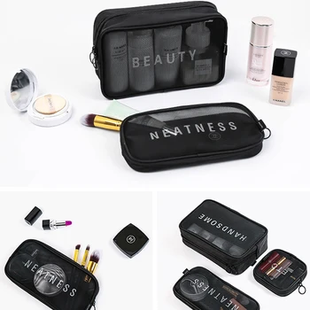 Rejser Cosmetic Bag Kosmetolog Gøre op Taske Hurtig Makeup Taske Toiletartikler Taske Organizer Gennemsigtig Makeup Etui, Vandtæt Taske