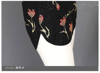 2019 Grundlæggende Skjorter Bluser Lang Design-O-Hals Top Kvinder Mode langærmet Kontor Dame Blomster Printet Tunika Bluse 3XL 4XL J503