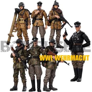 【PÅ LAGER】Action Figur Toy JoyToy Kilde WWII Wehrmacht Forår & Efterår Camouflage og den tyske SS-officer Skala 1/18 Figur