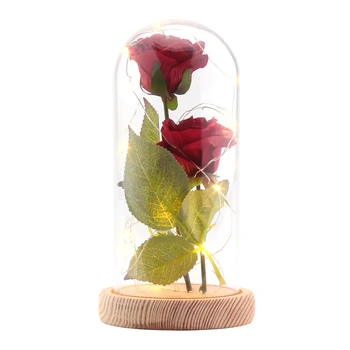 Led-Lys, Dekoration Kunstig Rose Romantisk Indretning Blomst Led String Lys Valentine ' S Day Gave Til Kæreste Elsker Fødselsdag