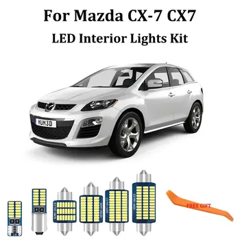 11pcs Hvid Canbus led Bil indvendigt lys upgrade Kit Til Mazda CX-7 CX7 led indvendige Dome Kuffert Nummerplade Lys 2007-2012