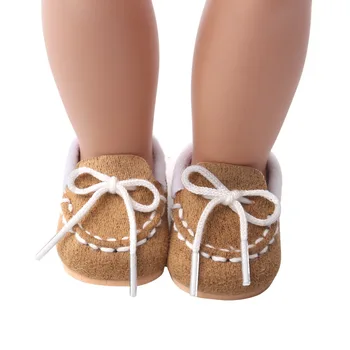 1 par Nye Varme Sko til Dukker Flade sko til 18 Tommer Vores Generation Dukke Tilbehør American Doll Pige Sko