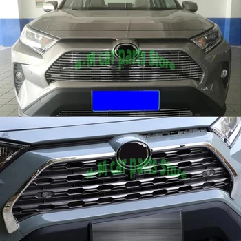 For Toyota RAV4 XA50 2019 2020 Auto Styling Abs Verchroomde Auto Voor Grill Gitter Kofanger Decoratieve Dække Versieringen Strimler