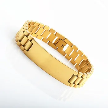 Europæiske og Amerikanske dominerende mænds armbånd Laojia stål farve guld armbånd armbånd