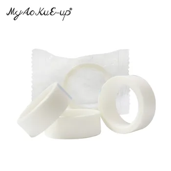 50stk Lint Ikke-vævede vikler Tape Eyelash Extension Høj Kvalitet Eye Pads Hvid Tape Under Eye Pads 1.25 cm * 4m Papir Medicinsk Tape