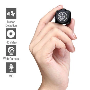 2020 HOT! Y2000 Mini Videokamera HD 640*480 Mikro DVR Portable Webcam Optager Kameraet(Batteri,Støtte 16G hukommelseskort)