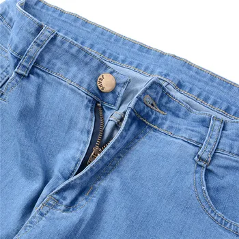 2020 Foråret Mænd Mode Elastisk Tynde Hul Slidte Jeans Bukser Bodycon Stretch Denim Lange Bukser Blyant Bukser Mænd Tøj