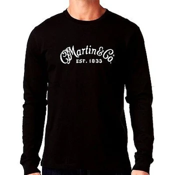Martin & Company Guitar Logo langærmet T-Shirt