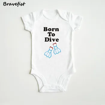 Bomuld Baby Body Spædbarn Buksedragt Samlede kortærmet Body Passer til Nyfødte Dreng, Pige Tøj Sæt Sommeren 0-24M Født til At Dykke