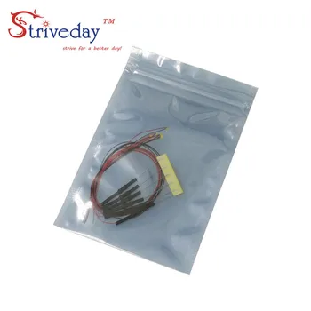 100 stk 0805 SMD Pre-loddede mikro-litz kabel LED fører modstand 20cm 8-12V Model DIY
