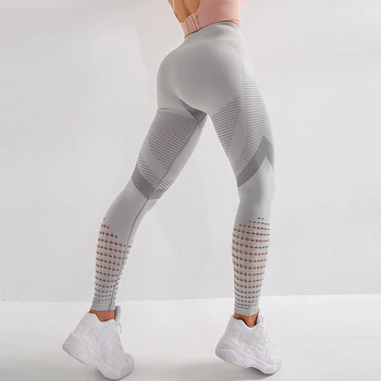 Zhangyunuo Yoga Leggings Hule Fitnesscenter Elastisk Dry Fit Bukser Fitness Sport Slid Workout Sports Bukser Med Høj Talje Energi Legging