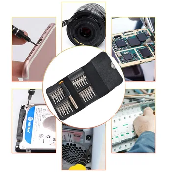25 I 1 Skruetrækker Sæt, Præcisions-Mini Magnetisk Skruetrækker Bit Kit Telefon, Mobil, IPad, Kamera Vedligeholdelse Reparation Værktøj