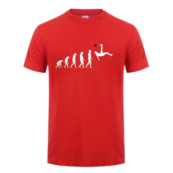 Soccering Udviklingen Af Fodboldspiller Skudt T-Shirt Sjove Fødselsdag Gave Til Mænd Faddish Vaporwave Bomuld Rund Hals Sports T-Shirt