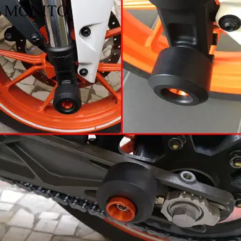 Motorcykel Foran Bageste Gaffel Hjul Protector Ramme Skyder Crash Pads Til KTM DUKE RC 125 200 250 390 2013 2016 2018 2019
