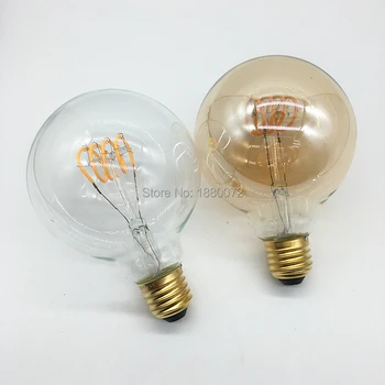 G95 antikke Edison pæren 4W dæmpbar blød LED-filament 220V/240V E27