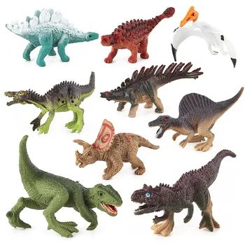 12pcs/masse Mini-Dinosaur Tal Model Børns Uddannelsesmæssige Legetøj Søde Simulering Animalske Samling Model Legetøj