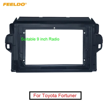 FEELDO Bil Audio Radio 9 Tommer Fascia Ramme GPS Navigation Adapter Til Toyota Fortuner+ Installation Dash Trim-Kit #MX6249